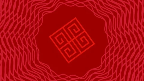 Object rotates in the center, increases and then reduces the size within a frame Stock Footage 118804166