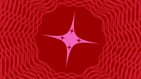 Object rotates in the center, increases and then reduces the size within a frame Vídeo Stock 118804258