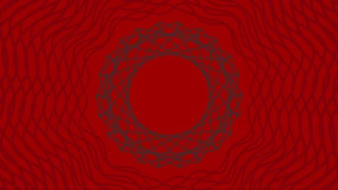Object rotates in the center, increases and then reduces the size within a frame Vídeo Stock 118960307