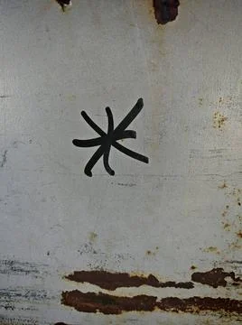  object in the shape of a star, pattern and texture on a surface object in... Foto stock