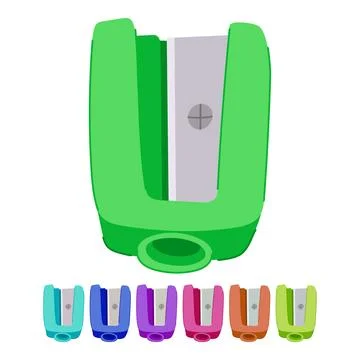 Object sharpener pencil vector cartoon graphic Stock Illustration