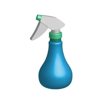 Object spray bottle in 3D Stock Illustration