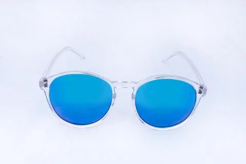 Object sunglasses isolated on the white Stock Photos