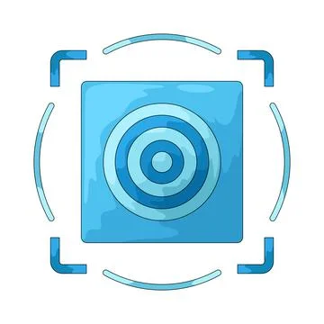 Object tracking illustration Stock Illustration