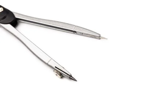 Object on white - tool draftsman's instrument Stock Photos