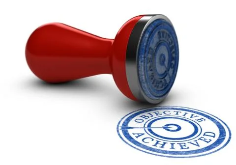 Objective Achieved Stock Illustration