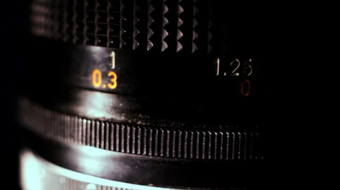 Objective close up Video stock 35375349