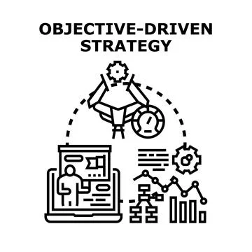 Objective driven strategy planning and execution process 库存插图