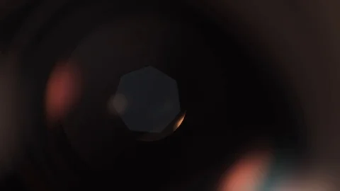 Objective lens closeup Stock Footage 128450503