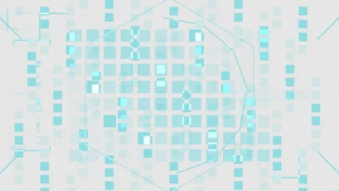 Objective Smart HUD Quantum Computing Hub: Master UI Screen : 4K Alpha Stock-Footage 332944335