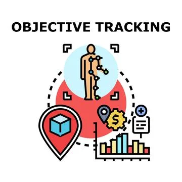 Objective tracking system for human motion and data analysis Stock Illustration