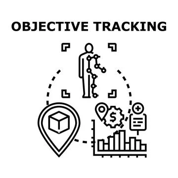 Objective tracking system for human motion and data analysis Stock Illustration