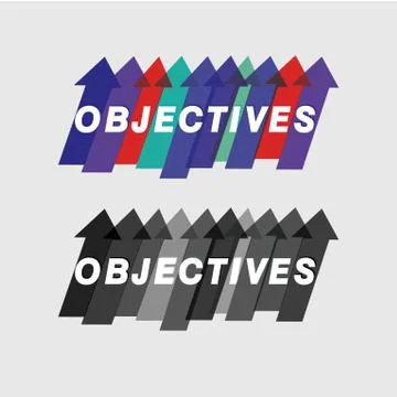 The objectives and purposes- vector graphic Stock Illustration
