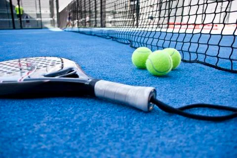 Objectos of a paddle tournament Stock Photos