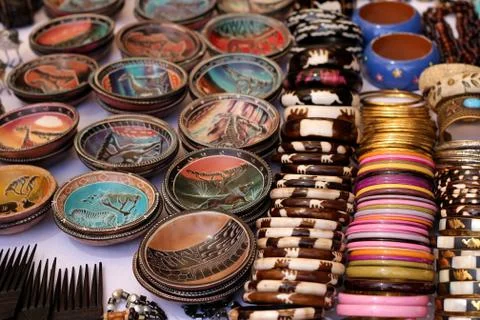 Objects at african market Stock Photos
