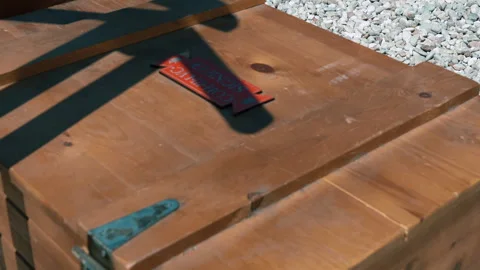 Objects and details of powerful Roman military units called legion, wooden box Stock Footage 241685780