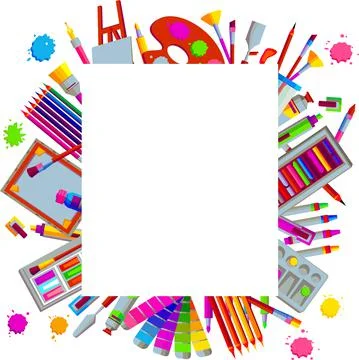 Objects for the artist Stock Illustration