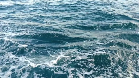 Objects with a background of small ocean waves Video stock 277199105