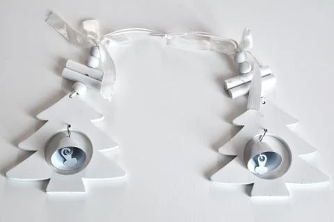 Objects for Christmas trees decorations 스톡 사진