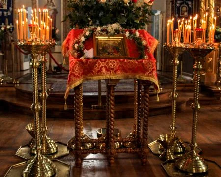 Objects of church utensils. Photos