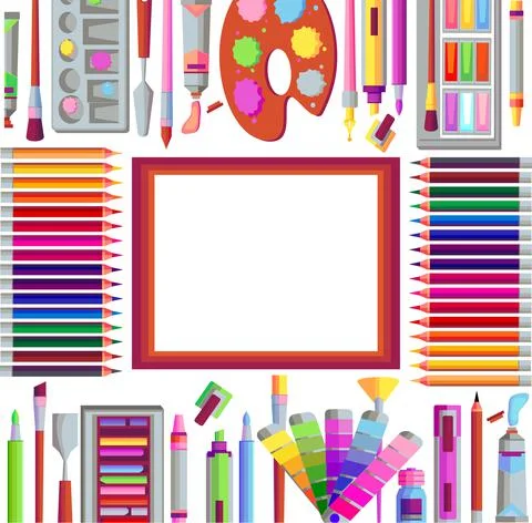 Objects to draw Stock Illustration