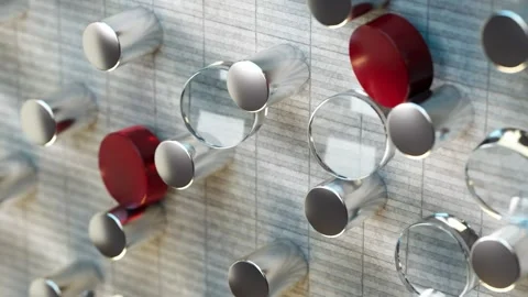 Objects of glass and metal fall down hitting barriers Stock-Footage 275720876