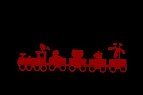 Objects made in red, Design objects Stock Illustration