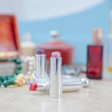 Objects make-up female Stock Photos