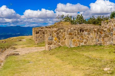 Objects of Monte Alban, a large pre-Columbian archaeological site, Santa Cruz Foto stock