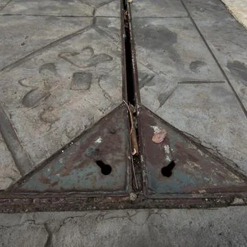 Objects on pedestrians Stock Photos