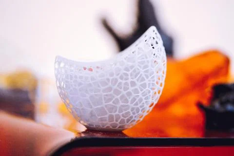 Objects photopolymer printed on a 3d printer. Foto stock