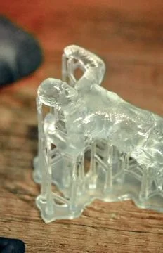 Objects photopolymer printed on a 3d printer. Stock Photos