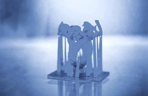 Objects photopolymer printed on a 3d printer. Foto stock