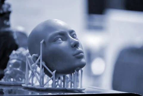 Objects photopolymer printed on a 3d printer. Stock Photos