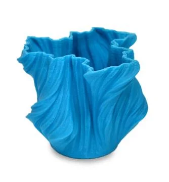Objects printed by 3d printer Isolated on white background Foto stock