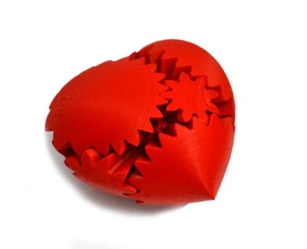 Objects printed by 3d printer Isolated on white background Stock Photos