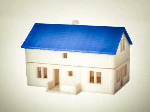 Objects printed by 3d printer Isolated on white background. Stock Photos