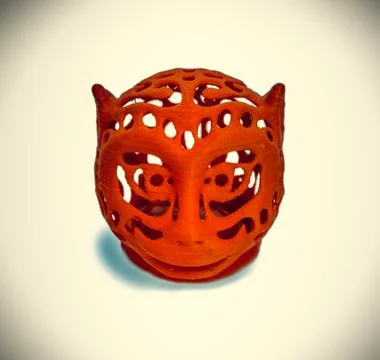 Objects printed by 3d printer Isolated on white background. Stock Photos