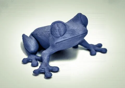 Objects printed by 3d printer Isolated on white background Stock Photos