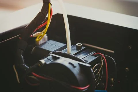Objects printed by 3d printer. Foto stock