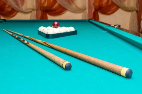 Objects for russian billiards Foto stock