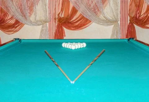 Objects For Russian Billiards Stock Photos