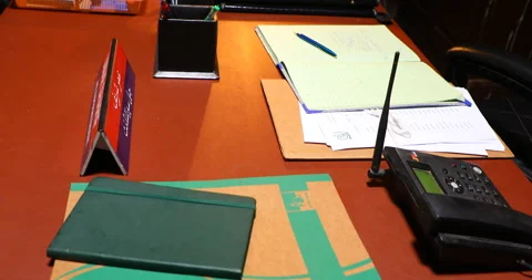 Objects on a table Stock Footage 283320820