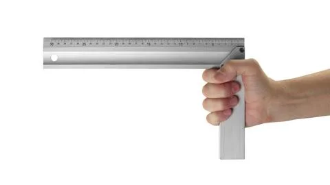 Objects tool hands action - Hand Try square worker. Isolated Stock Photos