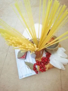 Objects useful in emergency situations such as natural disasters. Stock Photos