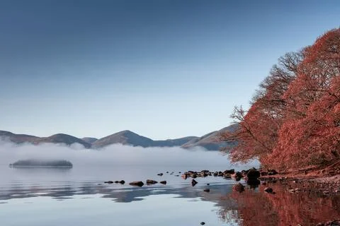 Objects on water Loch Lomond Foto stock