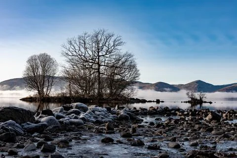 Objects on water Loch Lomond Stock Photos