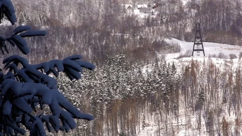 Oblaz in winter. Stock-Footage 83306512