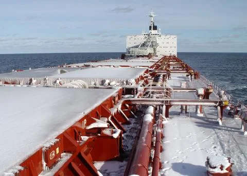 Obledely cargo ship  Stock Photos