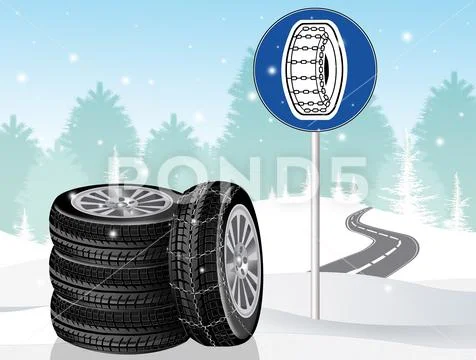Obligation of chains on board Stock Illustration